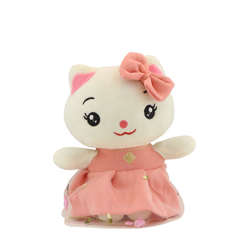 عروسک گربه پاپیون دار 25 سانت نانو